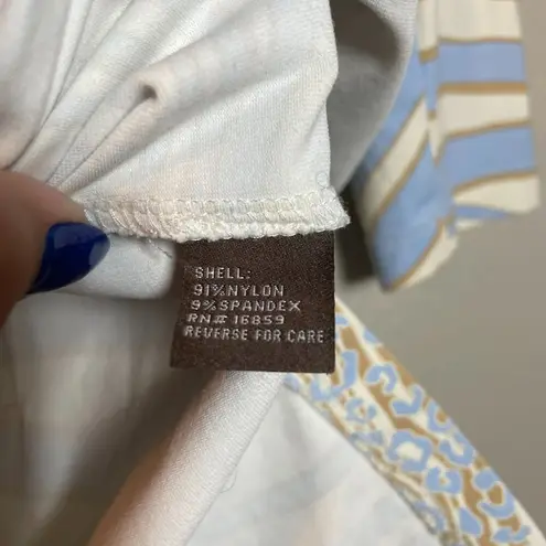 J. McLaughlin Boca Tunic Top Small Sandstorm Catalina Cloth Coastal Preppy Beach