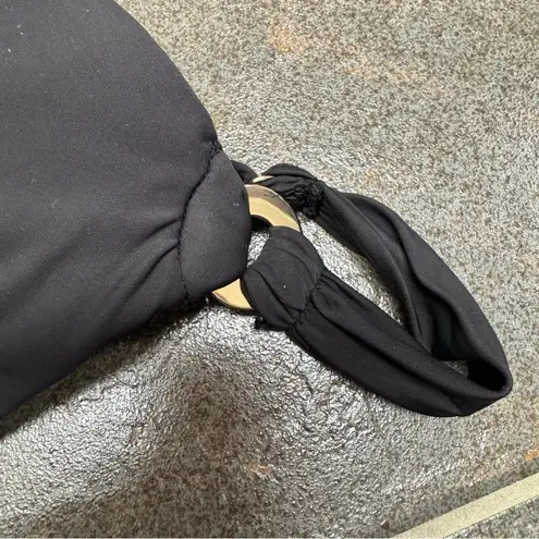 MiracleSuit Underwire Surplice Bra Bikini Top Swim Swimsuit Black 36D