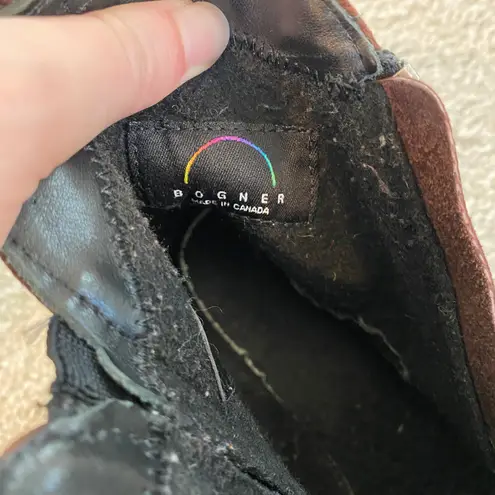 Bogner Apparel Bogner Ankle Suede Boot Chunky Platform Heel