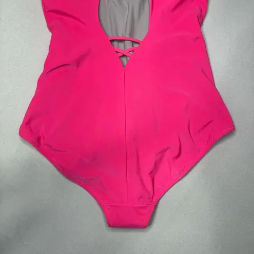 Lululemon  Salt Laced One Piece Swimsuit Pink Highlight Size 12 Nwt