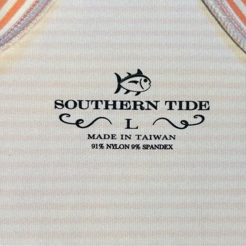 Southern Tide  Cherise Active T-Back Performance Tank in Citrus Punch Sz Large