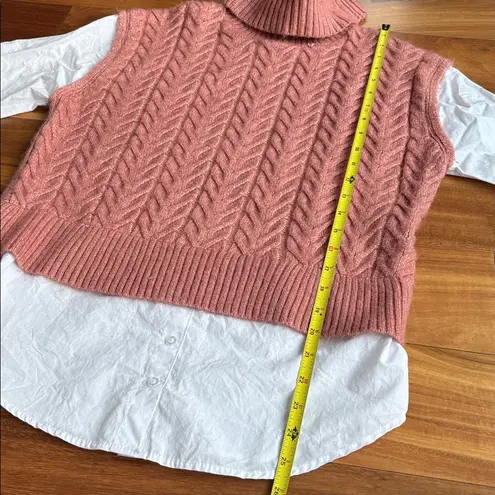 Sincerely Jules mock sweater vest Size M