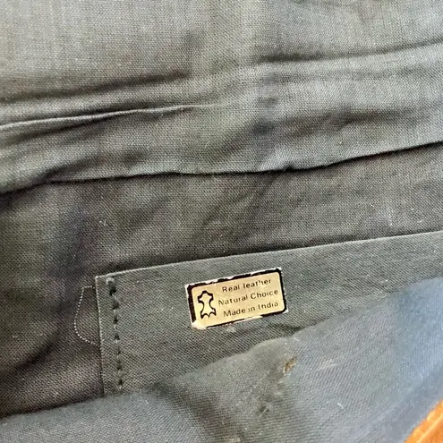 Mustard Flat Envelope Clutch Brown