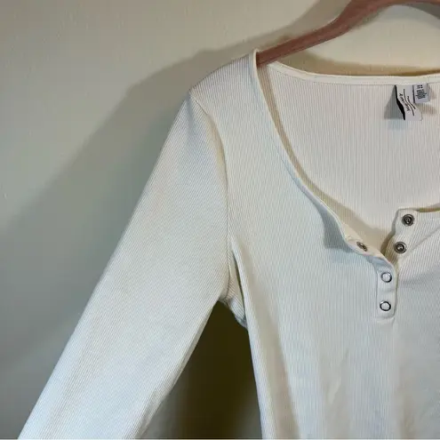 & Other Stories & Other Stories Women’s White Long Sleeve Bodysuit Medium