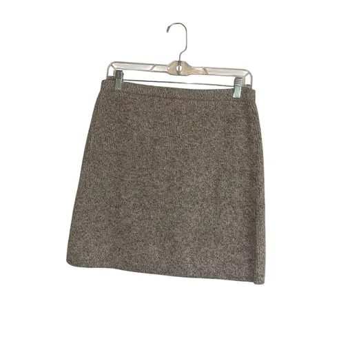 ZARA NWT  PLAIN WOOL BLEND KNIT MINI SKIRT Pull On - Image 8