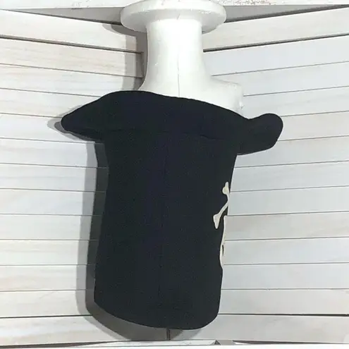 Skull Tomb Keeper Black Fleece Hat Adult OS