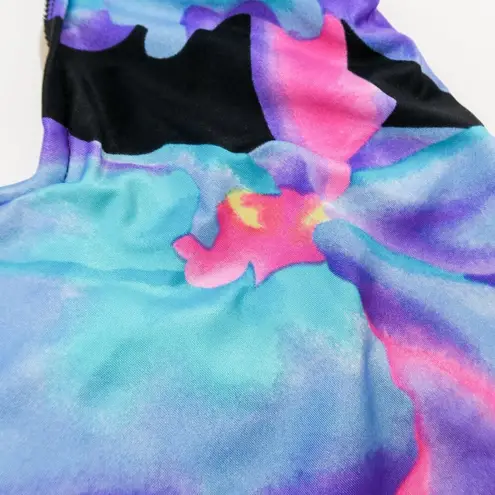 One Piece Vintage 80s The Slim Suit Floral Swimsuit