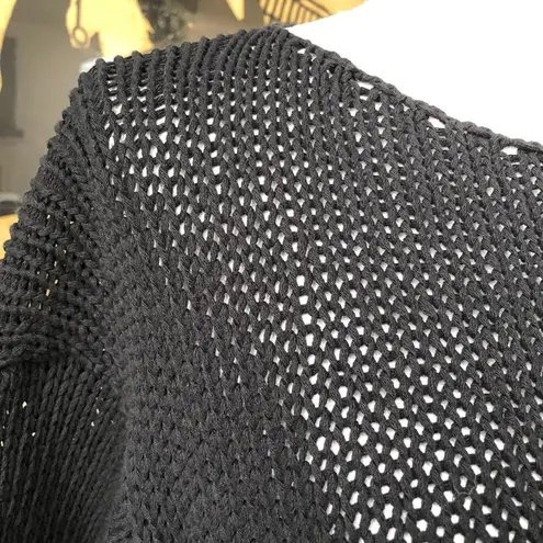 Boheme Sweater Shark Bite Hem Size 2 Black