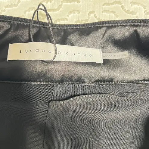 Susana Monaco NWT Black Sequin Wide Leg Pants SIZE SMALL