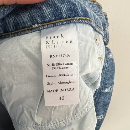 Frank & Eileen - Monaghan Fray Hem Denim Jeans Italian Vintage Mom Jean