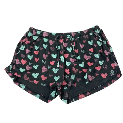 MeUndies UltraModal Short Sleeve PJ Set in Drawn to Me Hearts Size XL Valentines Pink