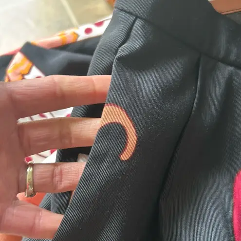 Eva Mendes Retro Pinup Umbrella Midi Skirt Sz 0 NWT Black