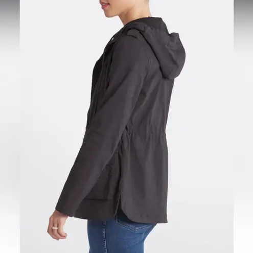 Women's Charcoal Eden Society Holly Contrast Hood Cargo Utility Jacket