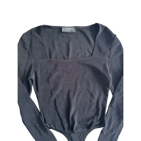 Cosabella Black One Piece Bodysuit Size Small
