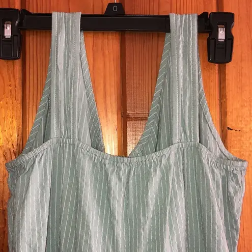 Peyton Bree jumpsuit romper stripped baby blue romper tank top size 16 clothing​