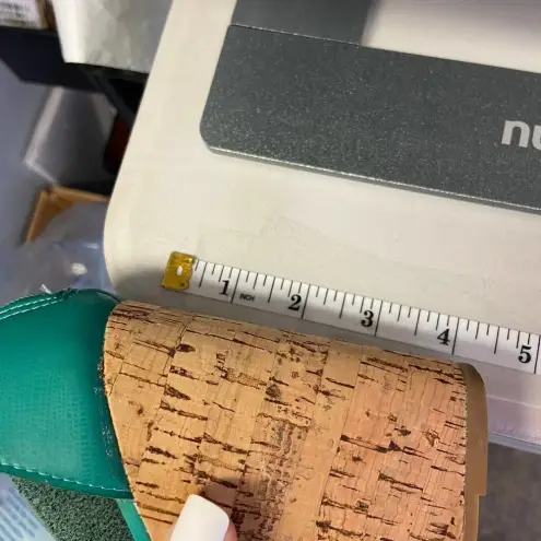 Rouge | Teal Wedge Heels Strappy Womans 10 Blue