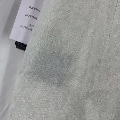 Ralph Lauren  Womens Trouser White Linen Glace Dress Pant Black Label Size 10 New