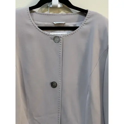 Marina Ronaldo 2 Piece Midi Skirt Suit Set Size 21 US 12 Made In Italy