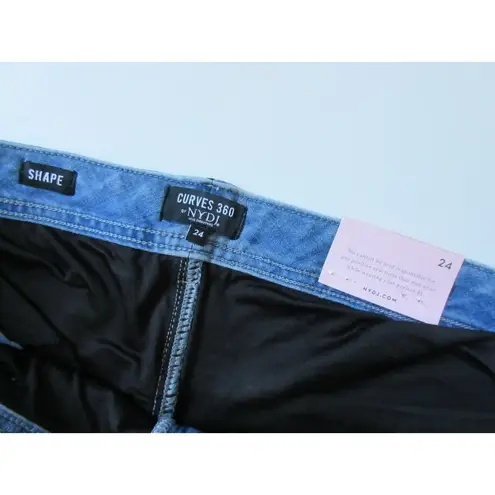 NYDJ NWT Curves 360 by Shape Slim Straight Crop in Spartan Stretch Jeans 24 $99