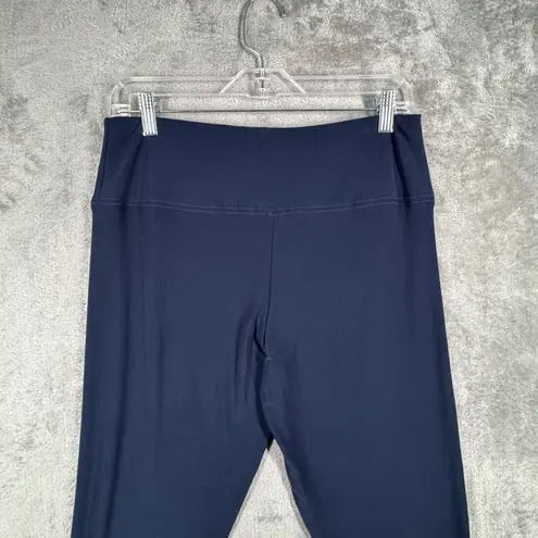 Sympli Crop Pant Minimalist Lagenlook Slinky Stretch Travel Quiet Luxury Comfort Blue Size 14