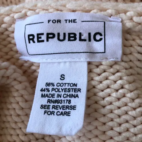 FOR THE REPUBLIC oversized sweater size small