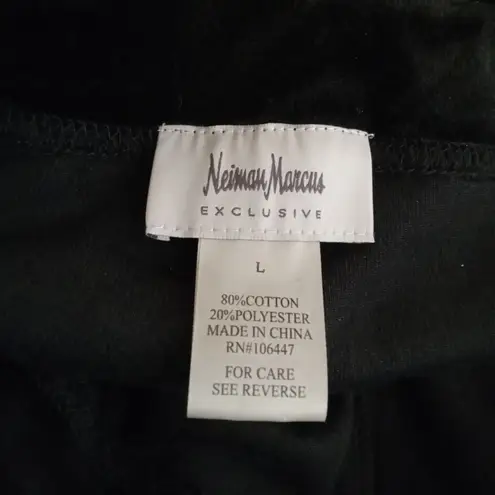 Neiman Marcus exclusive women's velour black stretch pants size large