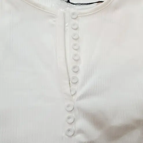 superdown  Jocelyn Button Tee in White