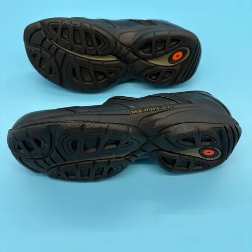 Merrell Encore Eclipse Women’s Black Leather Slip-On Mules Clogs Shoes Size 6