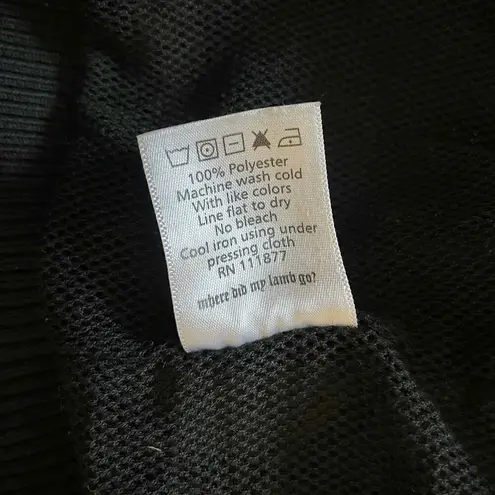 Zig-Zag Striped Green Black Track Jacket - LAMB Fall 2006 Womens Coat