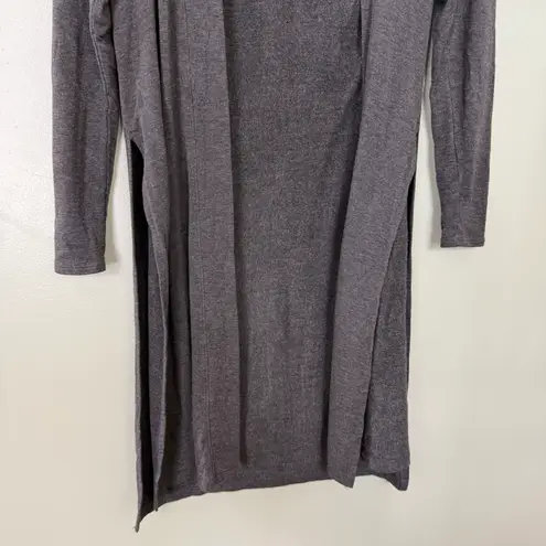 Beyond Yoga Women’s Longline Open Front Cardigan Sweater Dark Grey Size XS