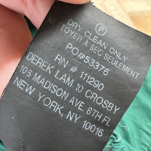 Derek Lam Kelly Utility Shirt Knee Length Dress Green Size 4