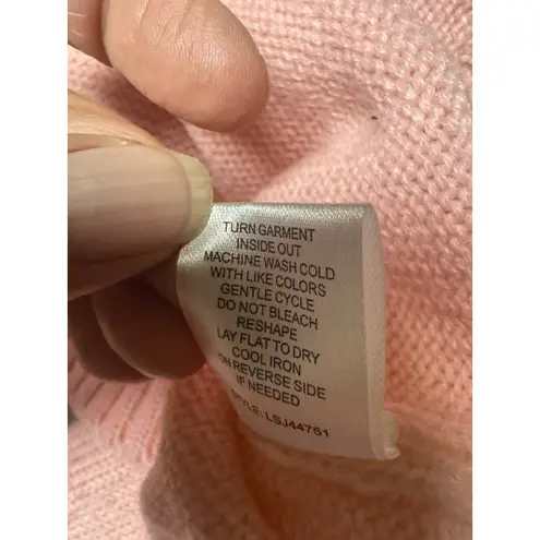 Strawberry Shortcake Women's Pink fuzzy collared Sweater w/Sequin Embellishments Size M - Image 14