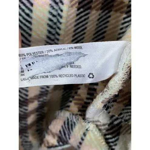 Universal Threads Universal Thread Women Plaid Shacket Size XS. Cream Pink Browl Wool Blend Casual - Image 6