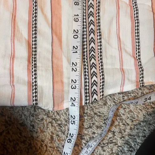 MINE Striped Tank‎ Top Sleeveless Casual Blouse V