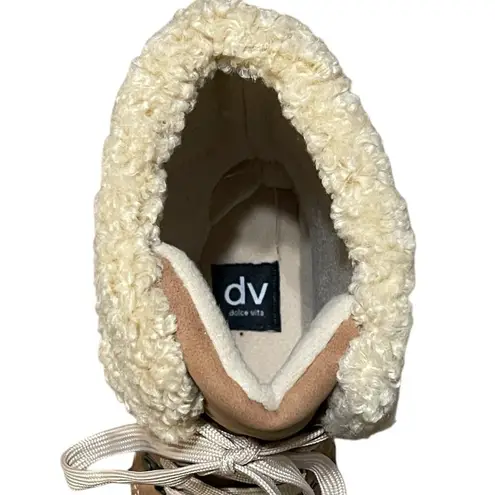 Dolce Vita Womens Ulito Brown Faux Fur Sherpa Lined Duck Boots Brown Size 7 NEW