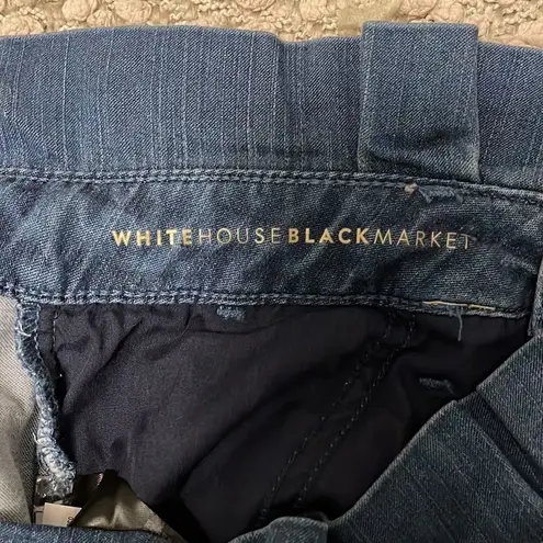 White House | Black Market  Paper bag chambray jeans. Size 8 Ankle