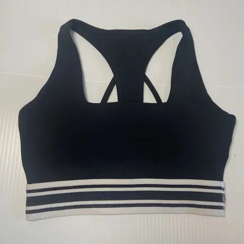 Buffbunny Women's Revolution Sports Bra Black White Size S Small Sporty Yoga