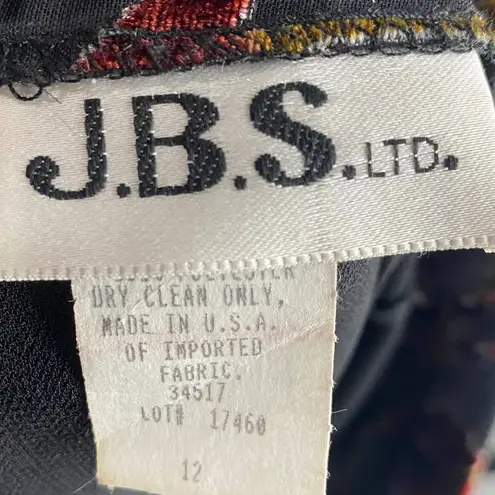 Vintage 2 Piece Set Draped Cowl Neck Velvet Top & Flowy Pants Skirt Womens 12