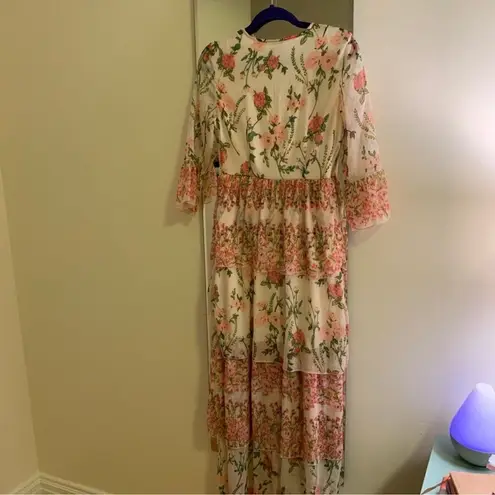 VERO MODA Floral Ruffle Tiered Maxi Dress C27