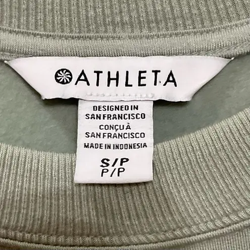 Athleta  Coaster Luxe Sweatshirt Dress Sz S Sage Green NWT