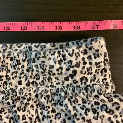 Jockey Womens Pajama Pants Lounge Bottoms Leopard Print Size 2X Black