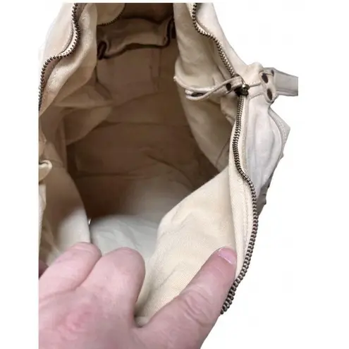 Vintage Errelleventidue Italian Leather Lazer Cut XL Handbag