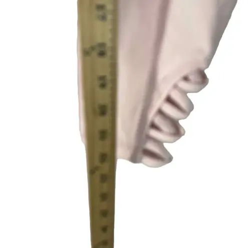 Mono B Women's Size Small Pink Cropped Criss Cross Cut Bottom Leggings