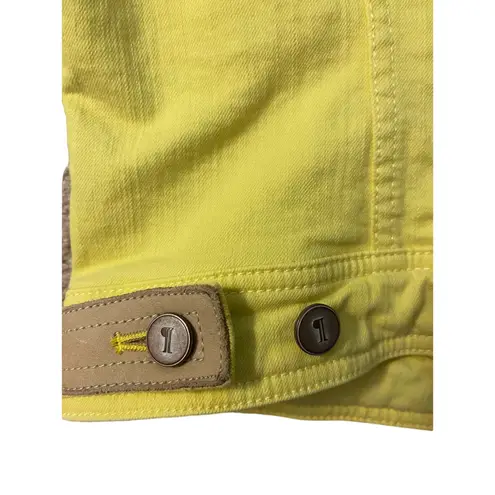 Pilcro and the Letterpress Anthropologie Pilcro and the Letterpress Yellow Denim Jacket Size Large Petite
