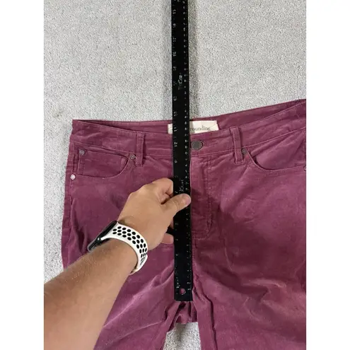 Soft Surroundings Pants Womens 8 Purple Brown Corduroy Tapered Stretch - Image 7