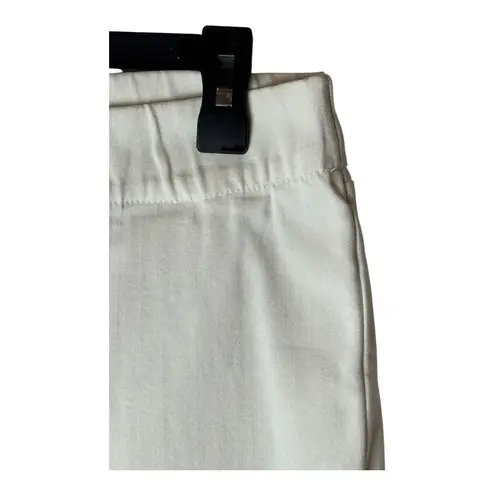 NYDJ Jeans Women 10 White MILLIE Pull On Ankle Skinny Pants Stretch Comfort