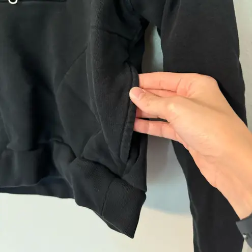 Everlane  Black Cropped Quarter Zip Size XS