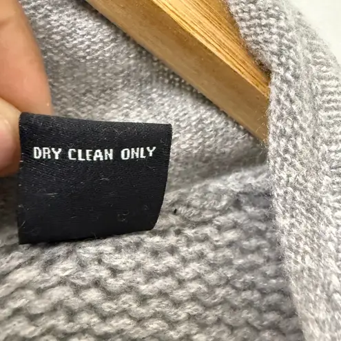 barney's new york Barney’s XS Cashmere Heather Gray Sleeveless Sweater Cardigan Waterfall Neutral