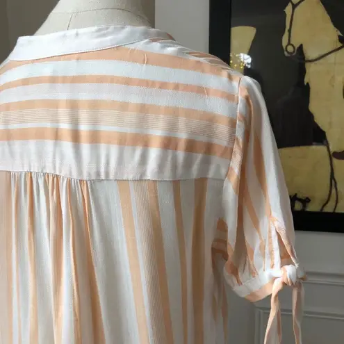 NWT The Good Jane Sun Ray Bow Top Peach S Orange