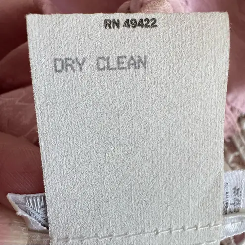 Jessica McClintock Vintage 80s Jessica McClintock Lord & Taylor Pink 100% Silk And Lace Top Size 6